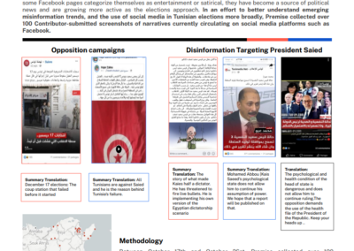 La desinformación predomina antes de las elecciones tunecinas